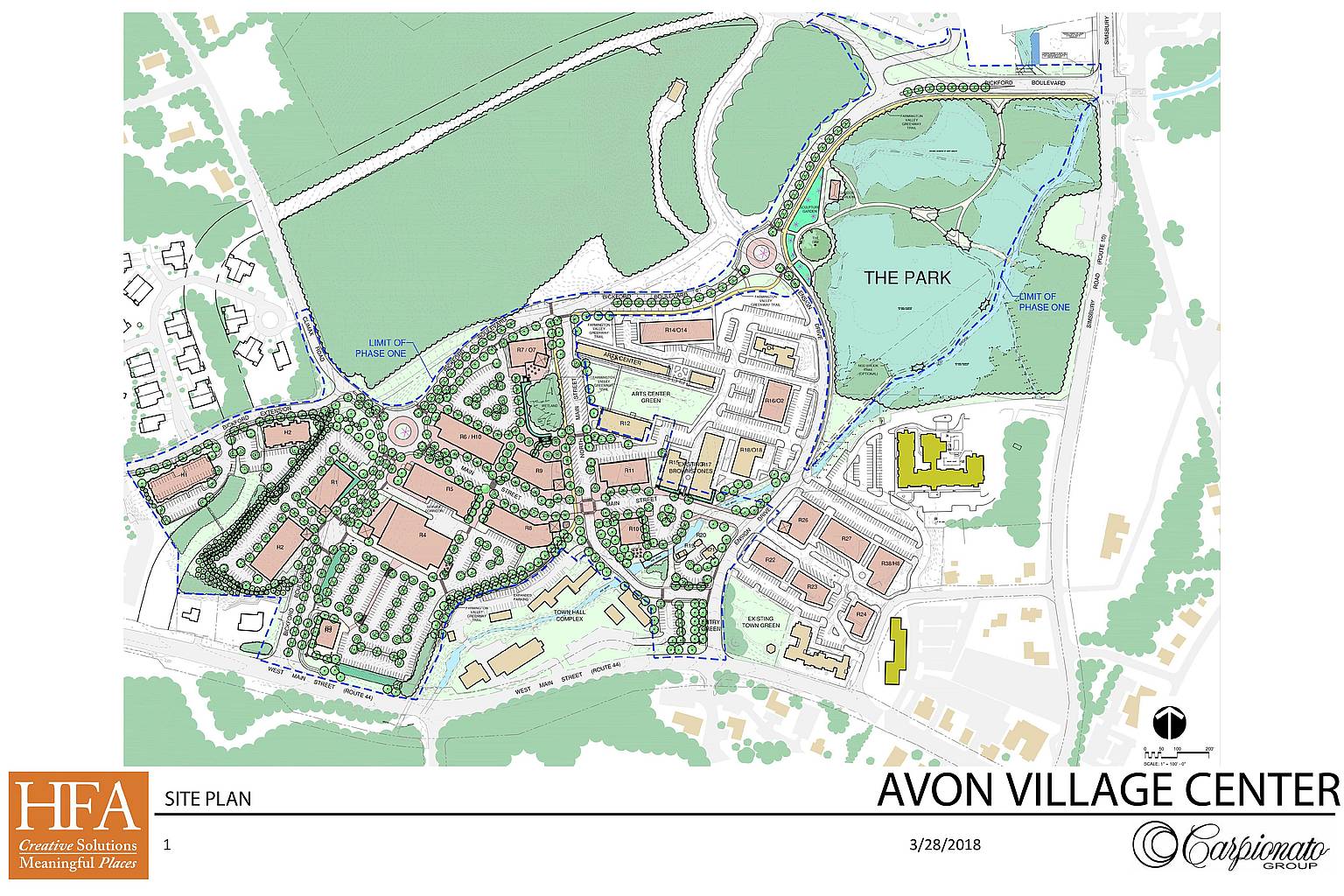 Avon Town Center rendering