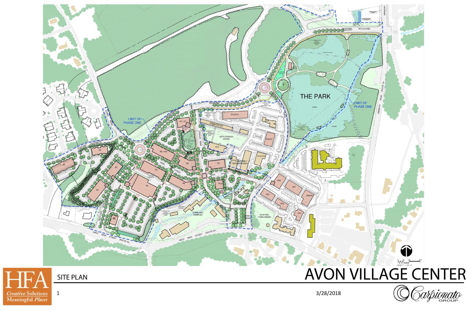 Avon Town Center rendering